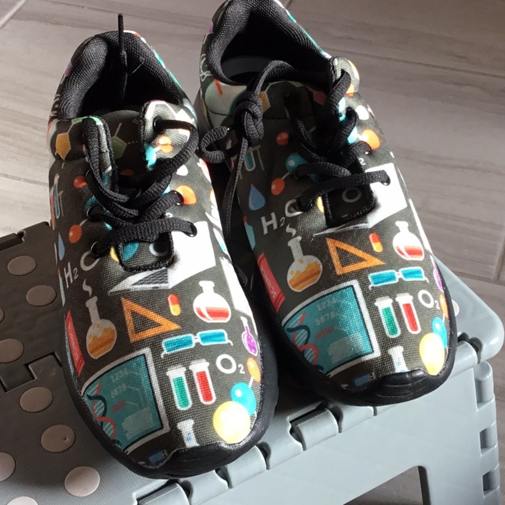 Science themed shoes